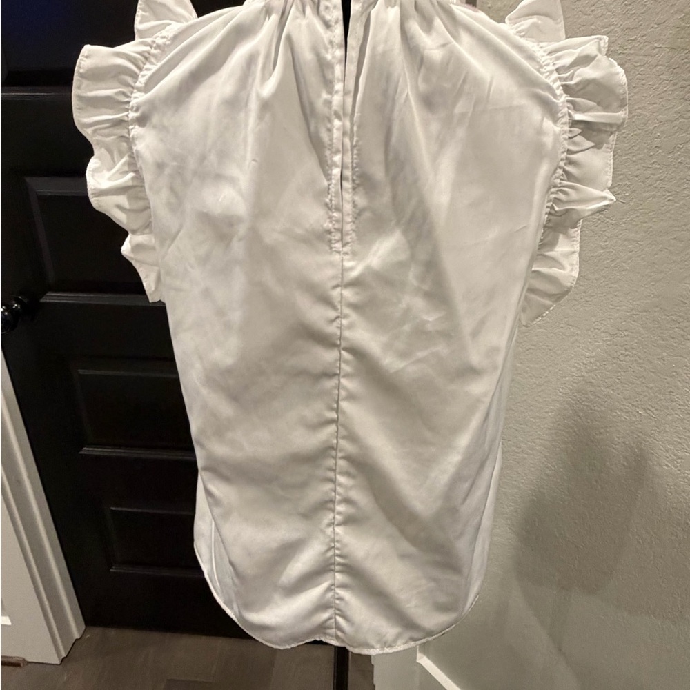 THML White Blouse with Red and Pink Details - Picture 2 of 3